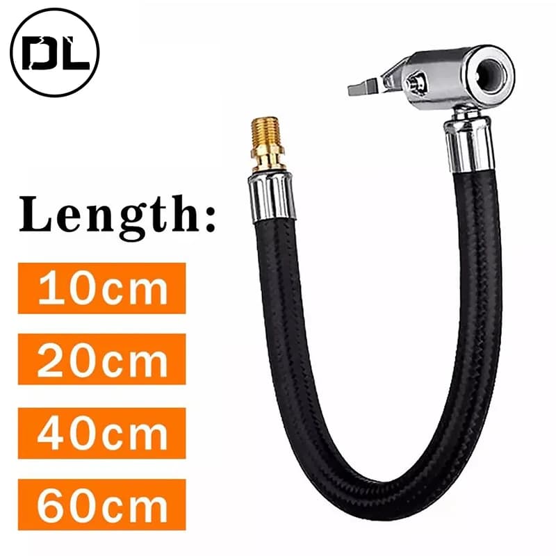 Tubo di gonfiaggio dell'aria per pneumatici per auto moto Adattatore per tubo di prolunga per pompa gonfiabile Collegamento dell'aria per pneumatici twist Mandrino dell'aria di bloccaggio