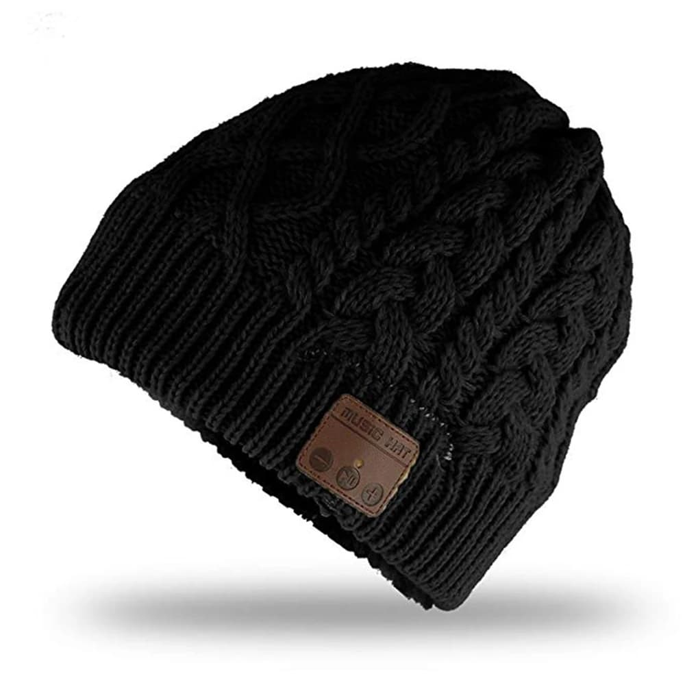 Cappello con cuffie wireless integrate Cuffia berretto invernale con altoparlante Cappello musicale Gorro Cofano caldo spesso da uomo e da donna