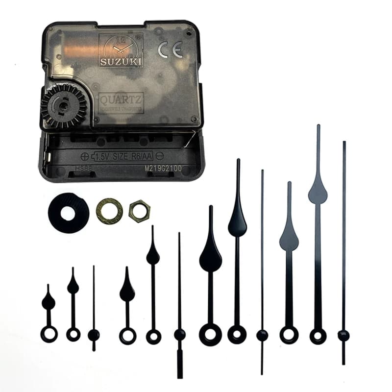50 pieces Sweep silent movement Plastic wall clock mechanism with hand repair Watch Accessories Quartz watch DIY kit