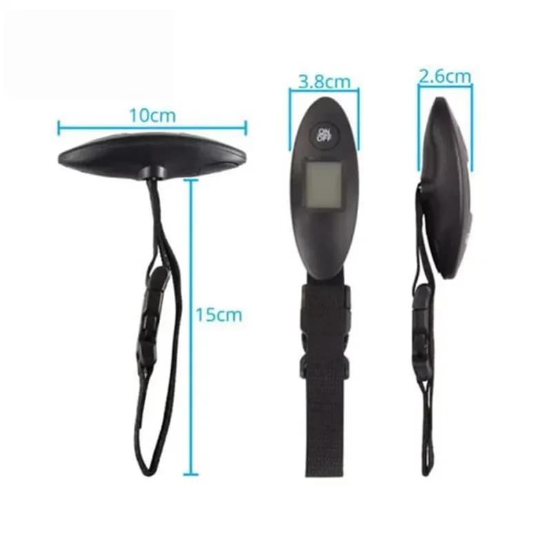 Bilancia Digitale Portatile LCD Premium 40kg/100g per Bagagli, Viaggi e Pesca