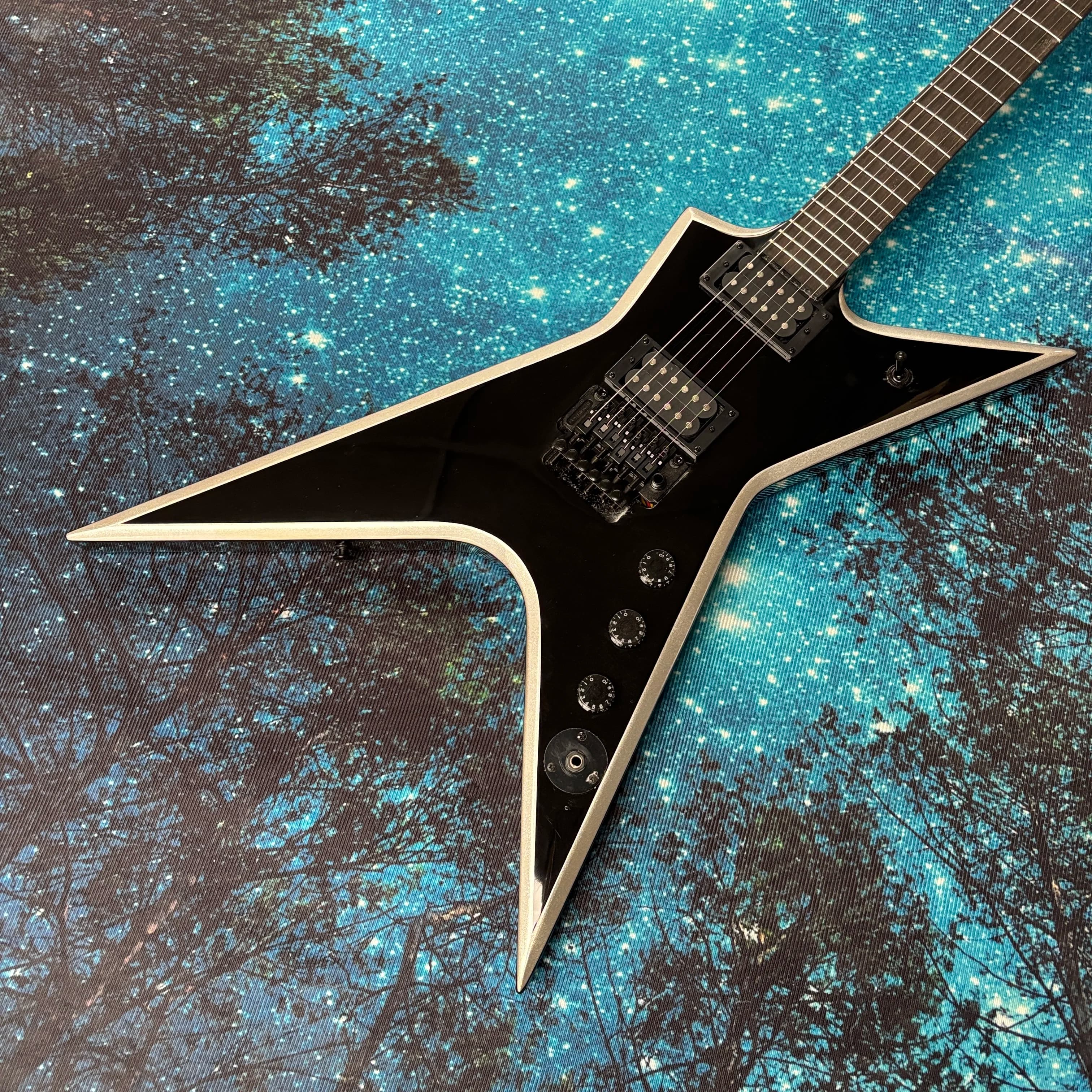Chitarra Elettrica a 6 Corde, Corpo in Palissandro, Pickup a Doppia Bobina, Chitarra Elettrica Tremolo a Doppia Bobina