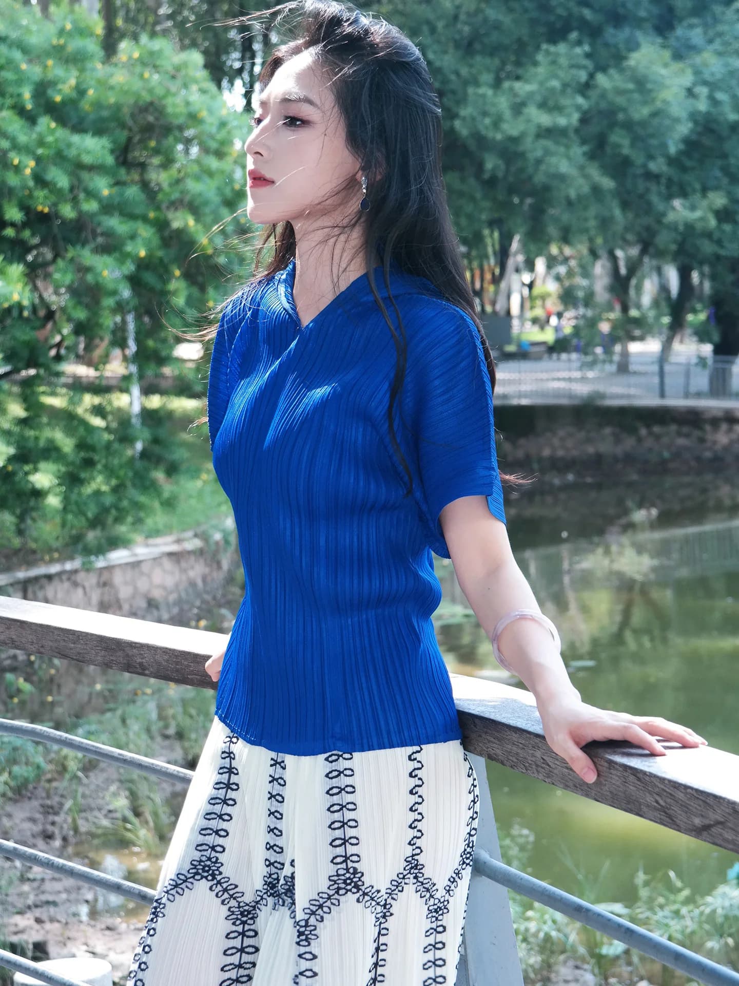 Fashionable Long Sleeve Spring Autumn Women's Outfit Two-Piece Set Slimming Top Half-length Skirt Casual Style Adult Wear