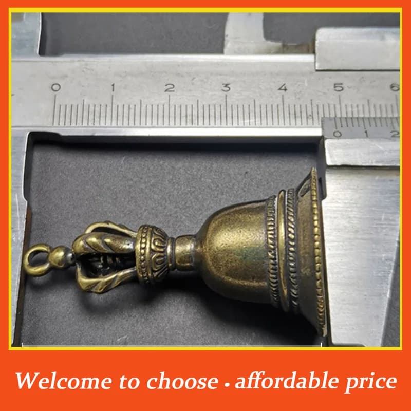 VV 1pc new bronze bell Brass Handicraft die-casting Drop Wind Bell Tibetan Bronze Bell Creative