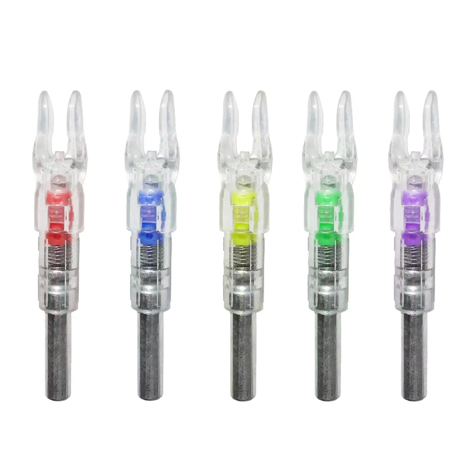 6 pz/lotto 5.3mm LED cocca illuminata in fibra di vetro composita luminosa e ricurva