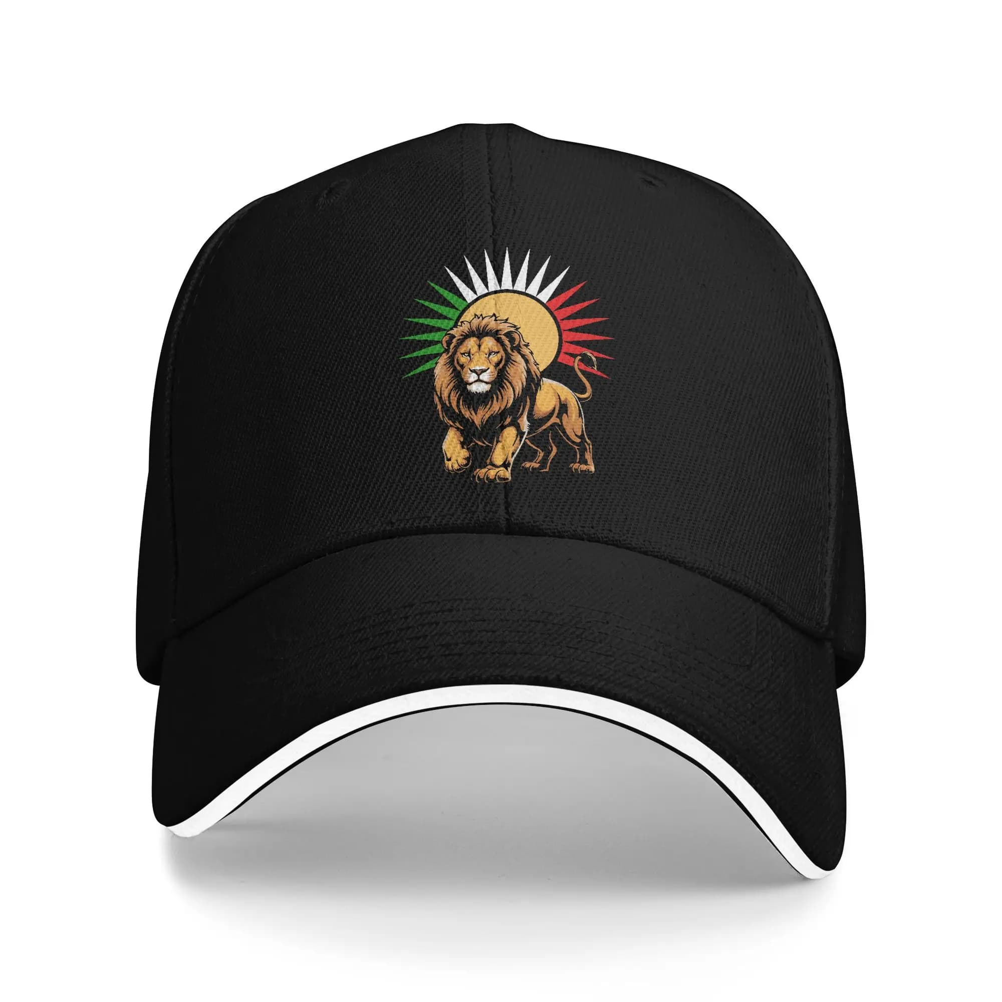 Cappellino da Baseball con Simbolo Leone e Sole dell'Iran, Design per Adulti, Stile Trucker, Estivo, per Caccia e Campeggio