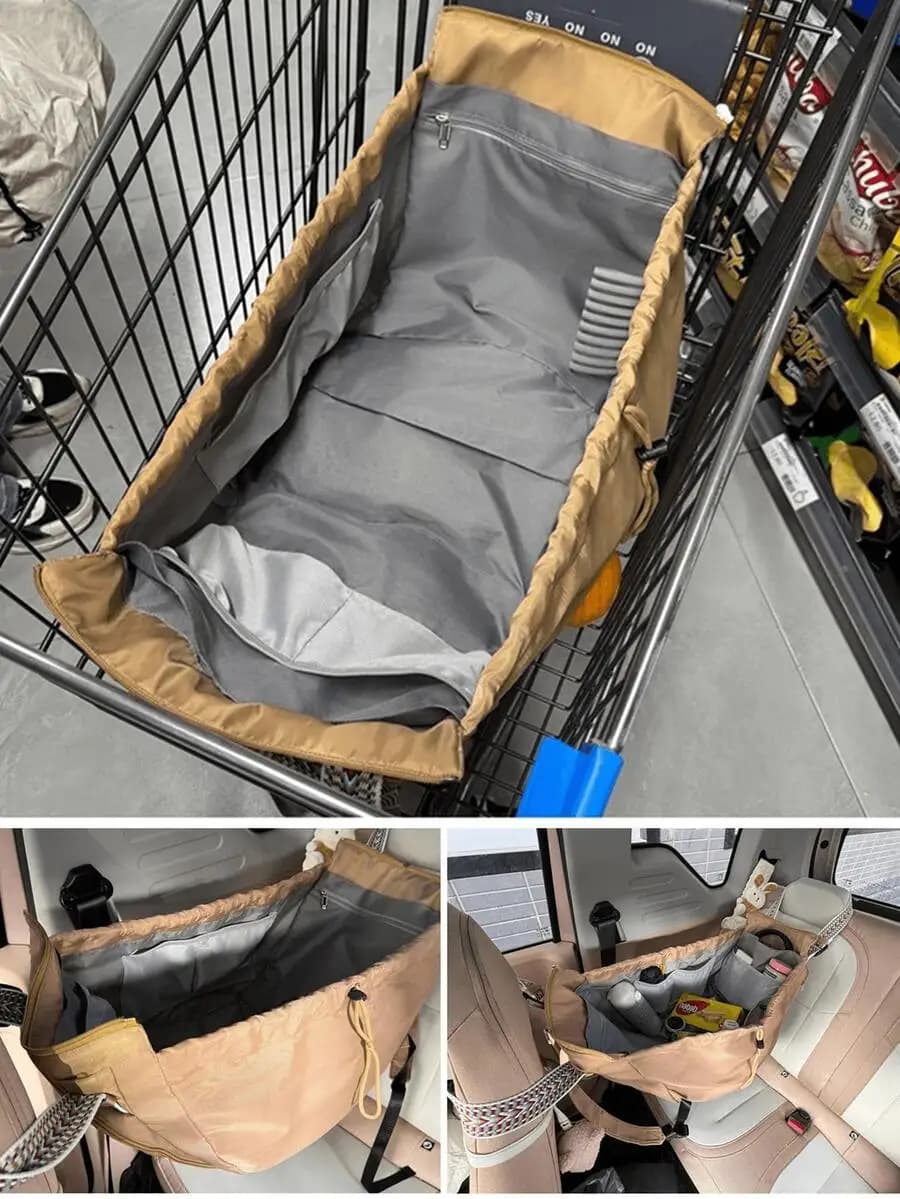 Zaino convertibile multifunzionale con coulisse e tasche multiple per lo shopping, i viaggi e l'uso quotidiano