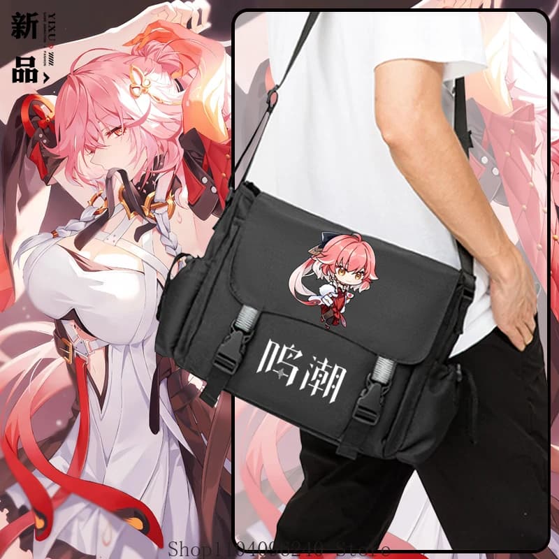 Wuthering Waves Changli Jinhsi Anime Cospaly Zaino Borsa da scuola Zaino per studenti Anime Cosplay Borsa a tracolla