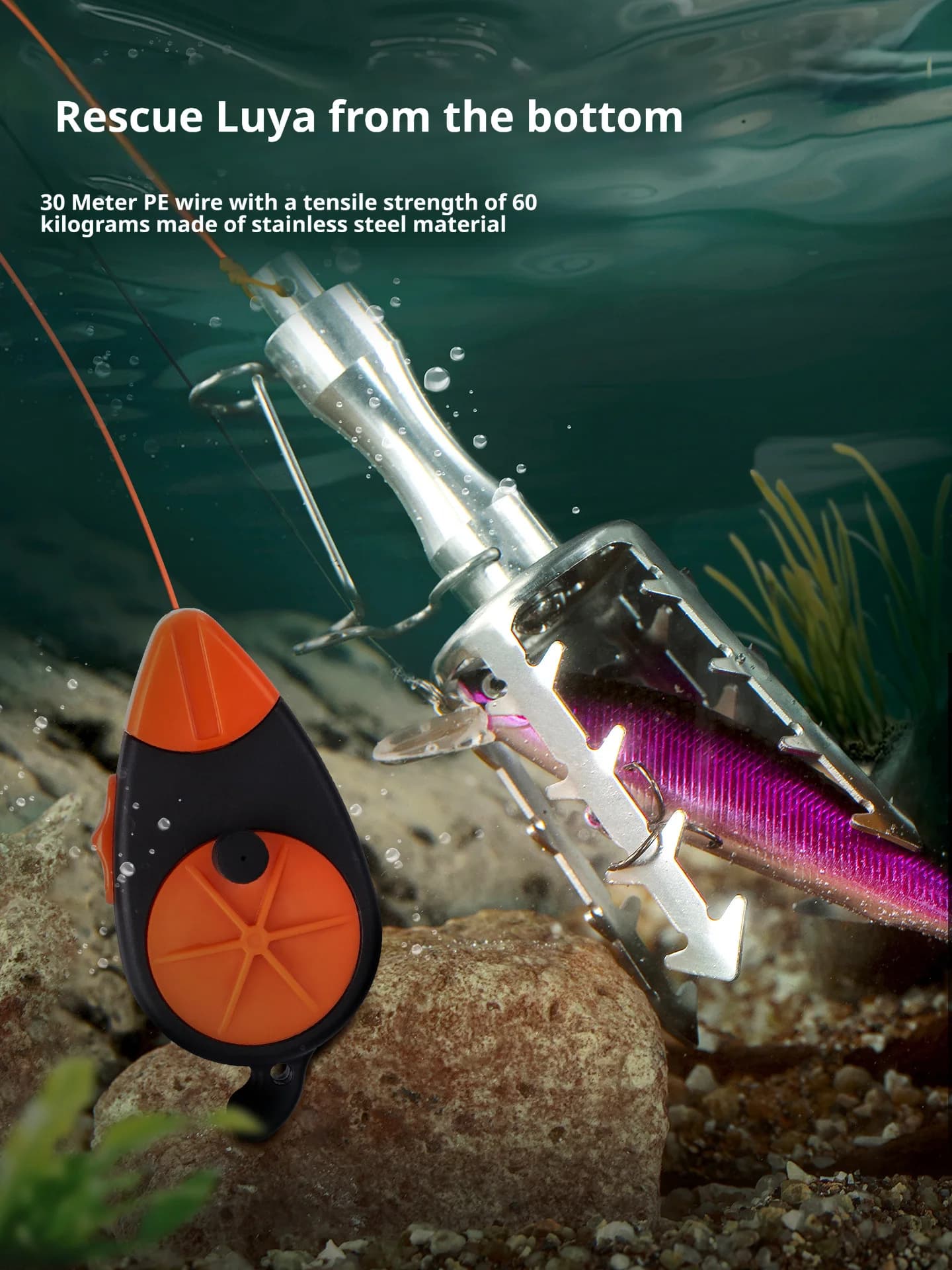 Stainless steel fishing tool for removal of baits and dances, anti-catching, durable, essential equipment for fishing.