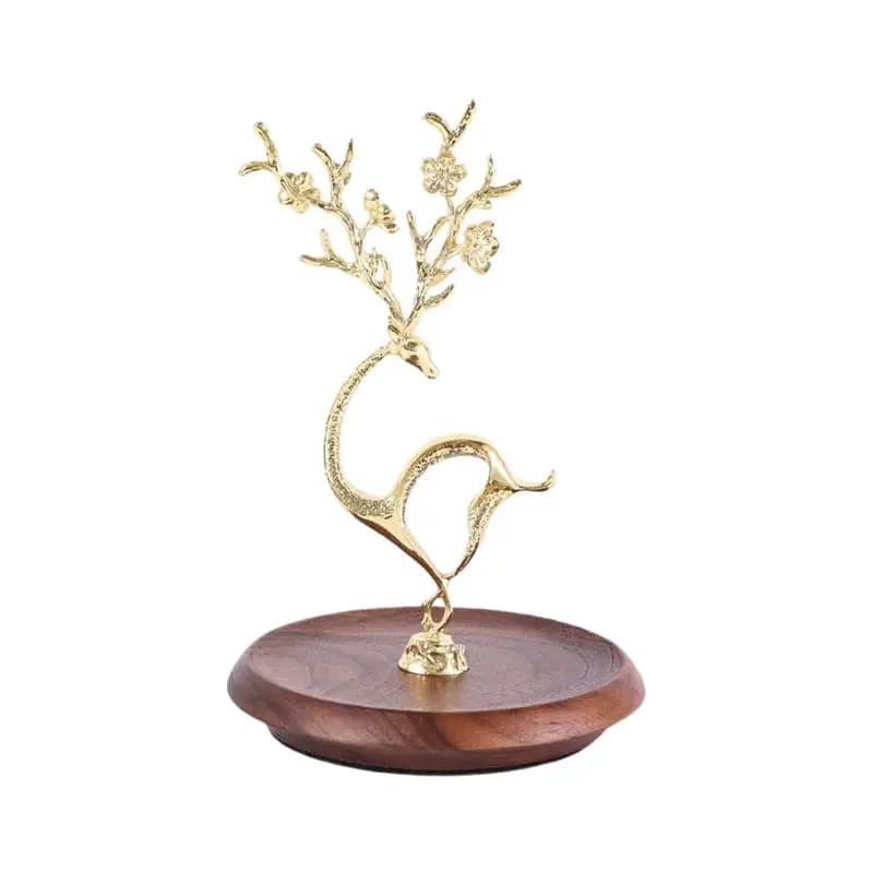 Jewelry Tree Stand Organizer Jewelry Holder Stand Deer For Rings,Necklaces,Bracelets Gold