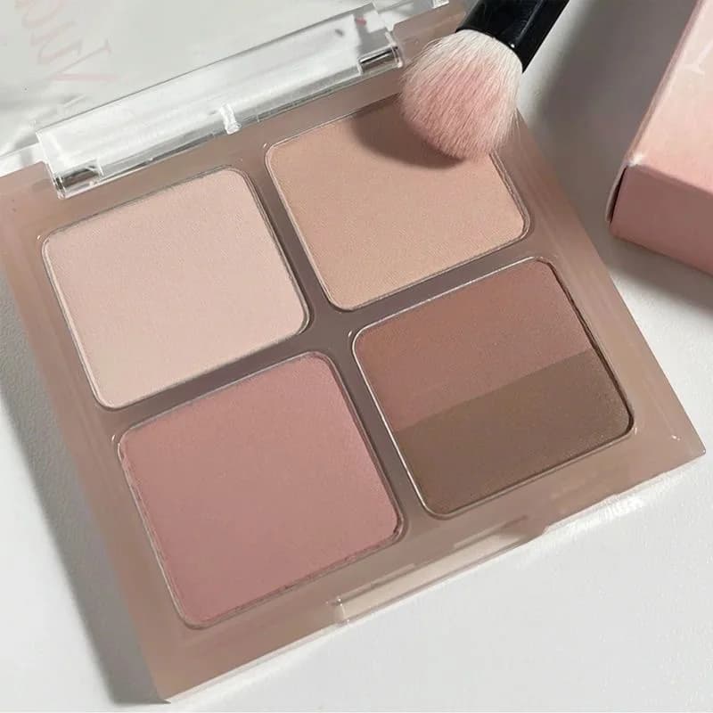 Palettes of 5 colors, natural opaque tone, palette of portable shades tone universal brown color