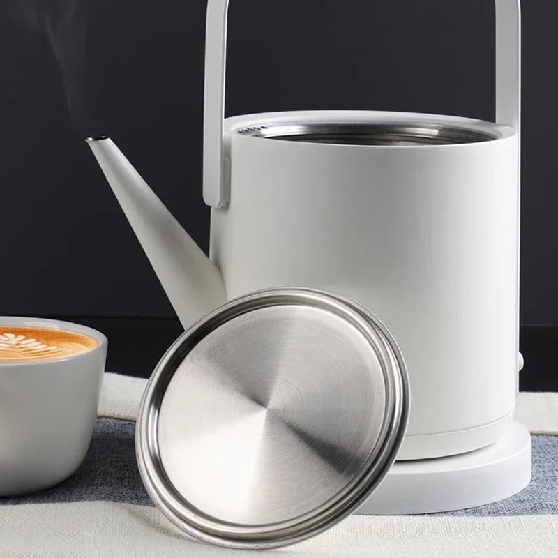 Retro-Style Long-Spout Electric Kettle, Stainless Steel Kettle, 800W Constant-Temperature Electric Kettle, Rapid Boiling