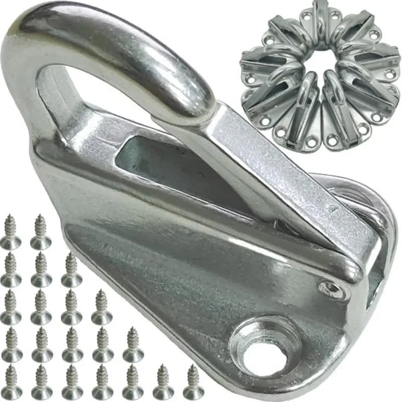New Stainless Steel Spring Locked Fender Hook Marine Boat Spring Snap Attach Rope Fending Hook Boat Hardware Accessories