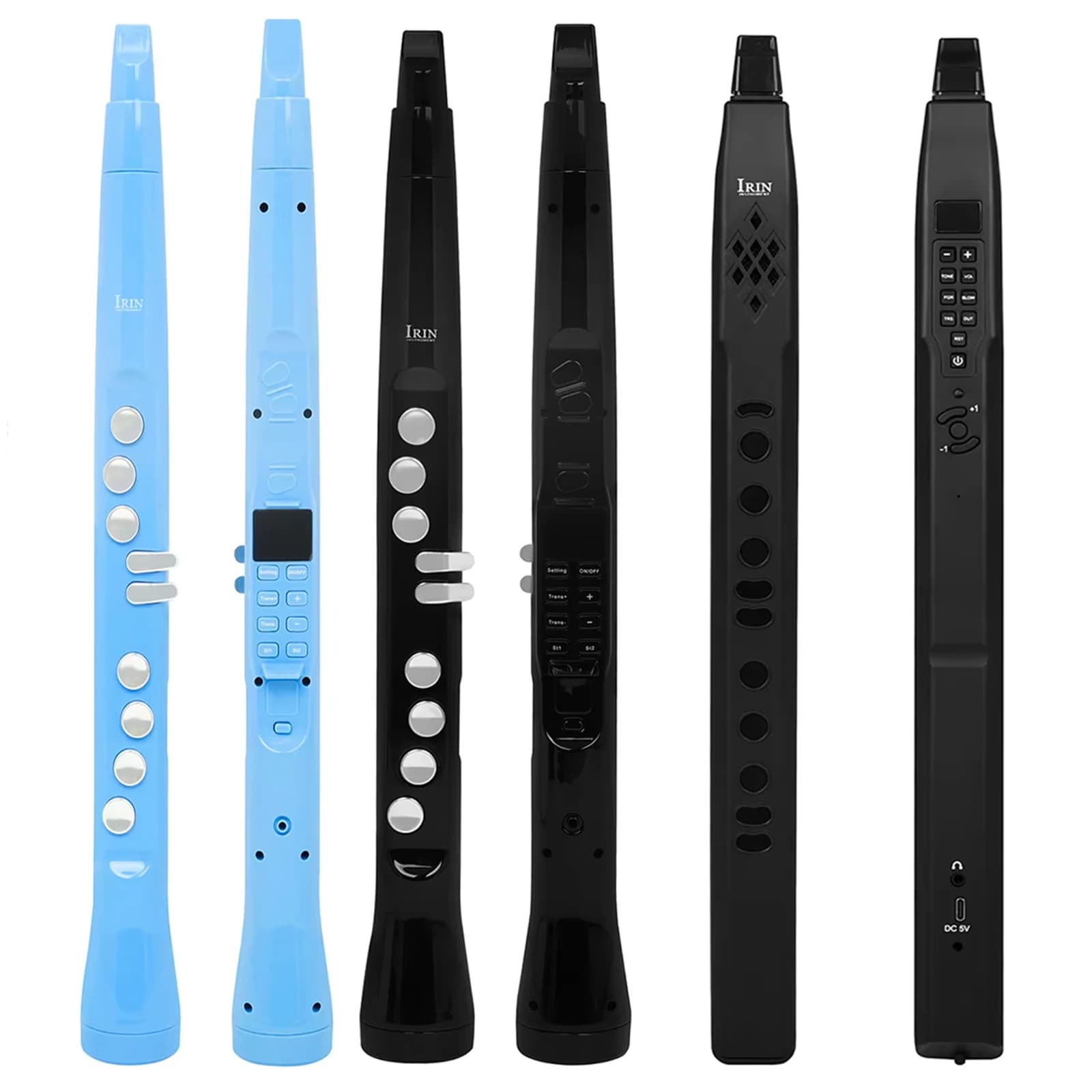 SLADE Electric Blowpipe Mini Electronic Saxophone Flute Clarinet 99 Kinds of Wind Instruments with Storage Bag USB Cable
