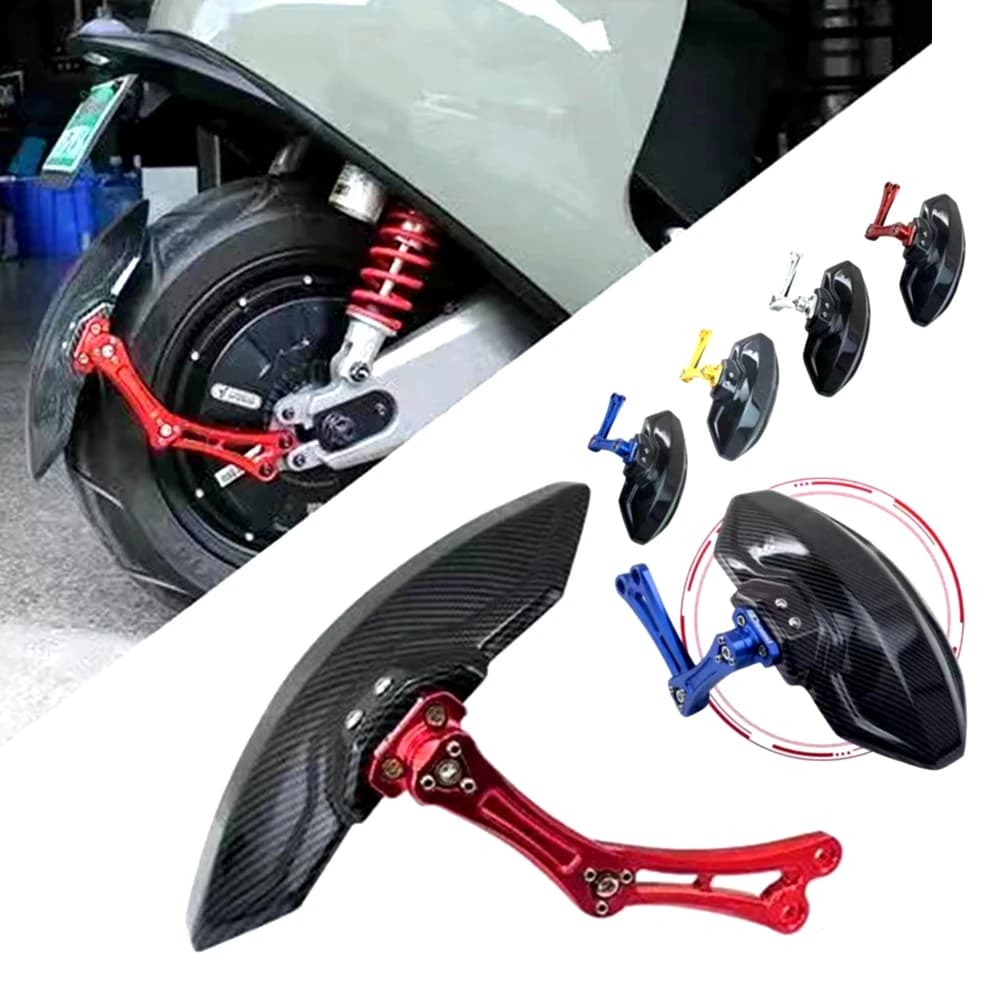 For Ninebot E-Bike Modify Parts Adjustable Carbon Fiber Aluminium Alloy Rear Wheel Fender Guard For N70C//M95C/E80/85C/100/200P