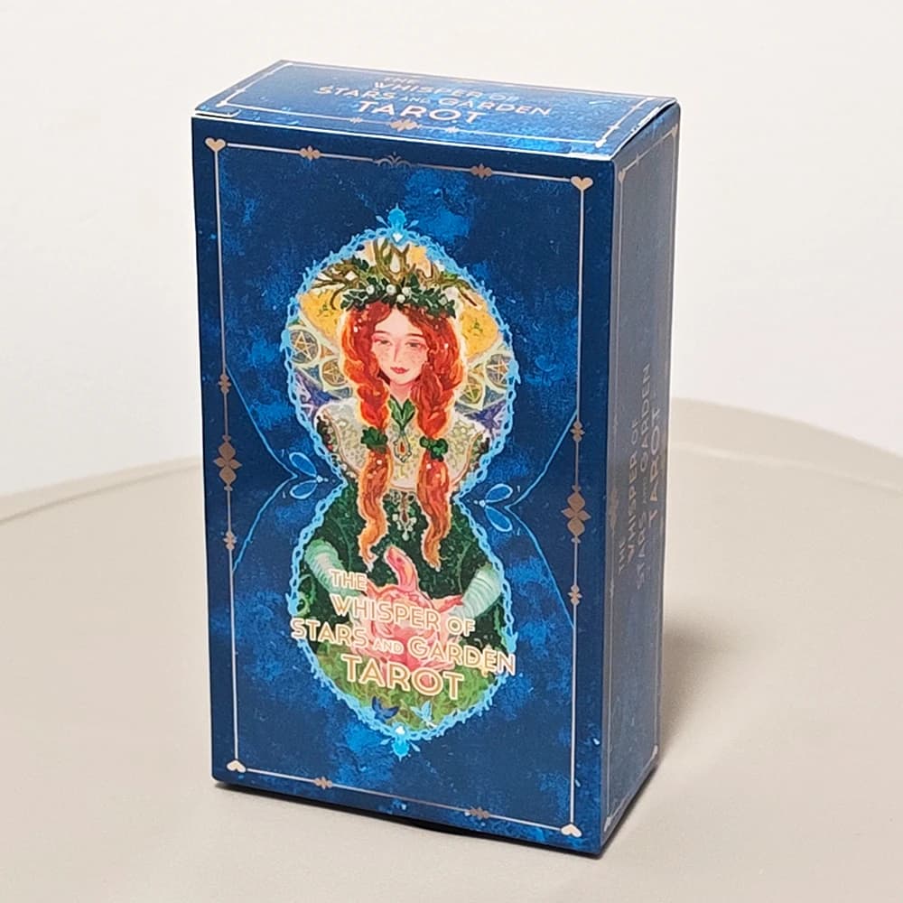 Mazzo di tarocchi The Whisper of Stars and Garden 78 pezzi di carte dei tarocchi dei cartoni animati 10,3 * 6 cm basate sul sistema Rider Waite