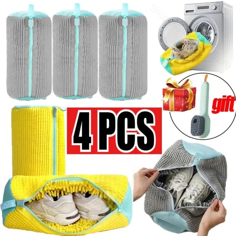 Washer Bags with Zipper for Shoes, with Soft Interior, Perfect for Sneakers and Casual Shoes