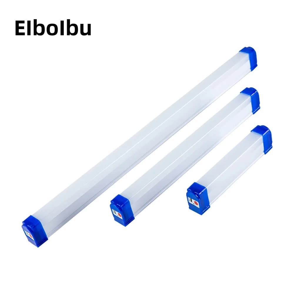 EIbulbo Tubo luminoso a striscia LED 17/52/32CM Ricarica USB Illuminazione da lavoro per esterni Lampada da lavoro da campeggio Sospensione magnetica Luce portatile