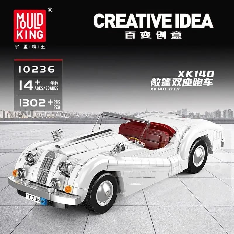 Mould King 10236 Convertibile Building Block Sport Car2025New Boy Toy Puzzle Modello Decorazione Creativa