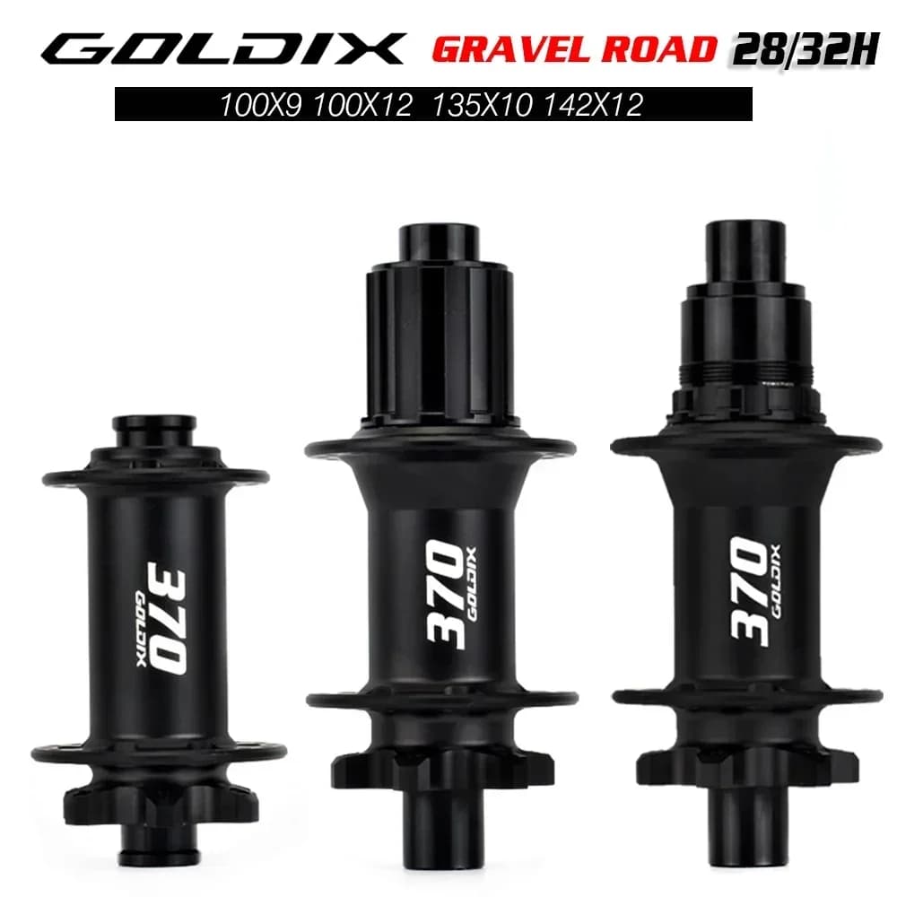 GOLDIX GDR370 Mozzo per bicicletta da strada Freno a disco a 6 bulloni Cuscinetto sigillato J-Bend 28/32 fori Mozzo a cricchetto 36T per Shimano HG 11S SRAM XDR