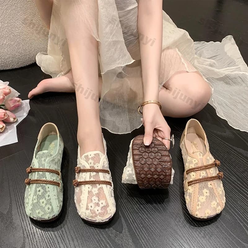 Mocassini da Donna Estivi alla Moda, Traspiranti con Ritagli, Suola Morbida, Comodi, Casual, Leggeri e Facili da Indossare