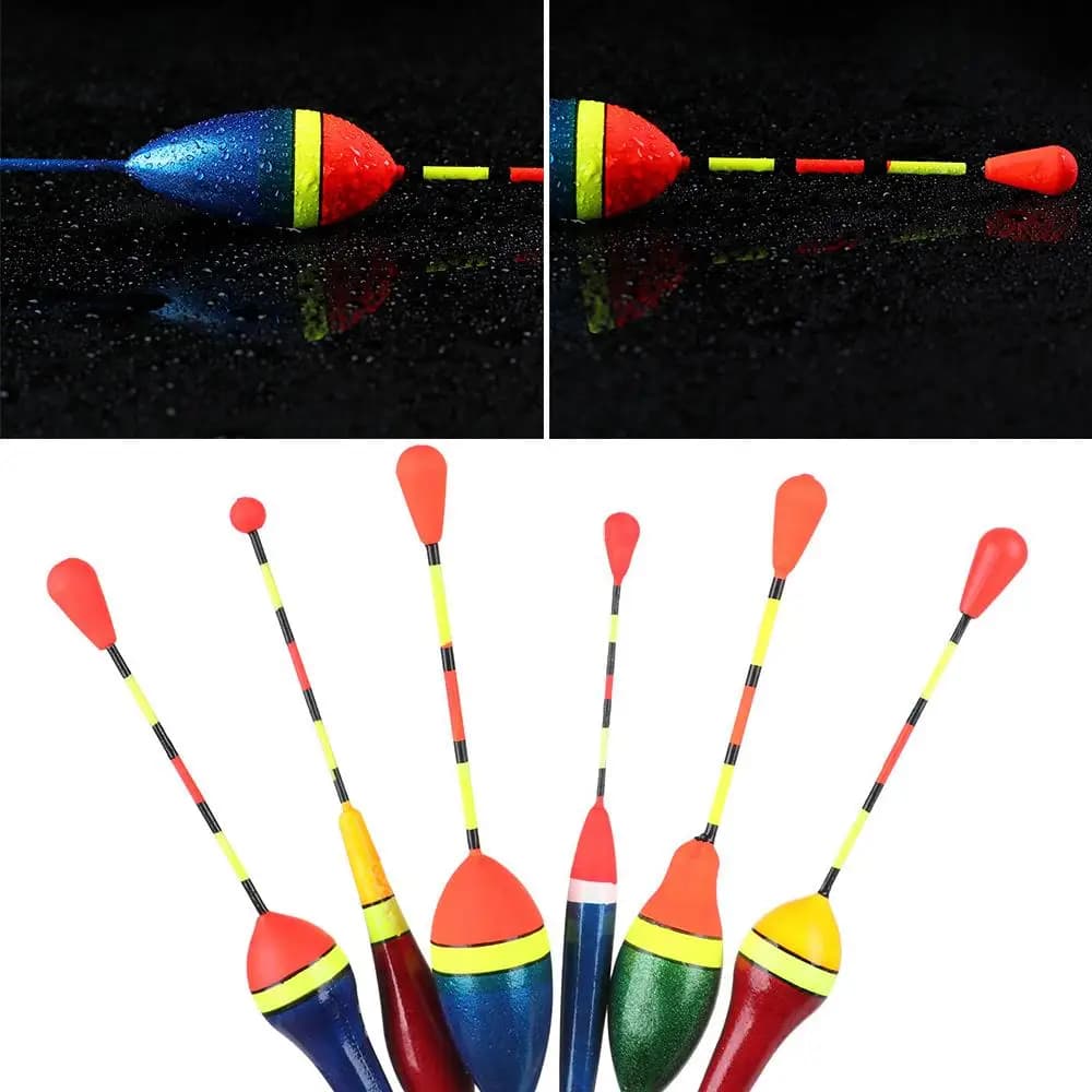 2 pezzi di moda mix dimensioni fluttuano dimensioni assortite bastone luminoso galleggianti galleggianti bobber indicatore di richiamo di pesca