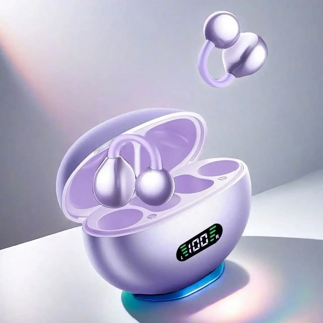 Nuove Cuffie Sportive Senyang True Wireless Clip-On, Auricolari Bluetooth per Musica e Video, Comodi TWS HIFI Dolby Bass Stereo, Chiamate HD, Adatti per Android e iPhone, Auricolari da Gaming, Cuffie Smart per Coppie e Business