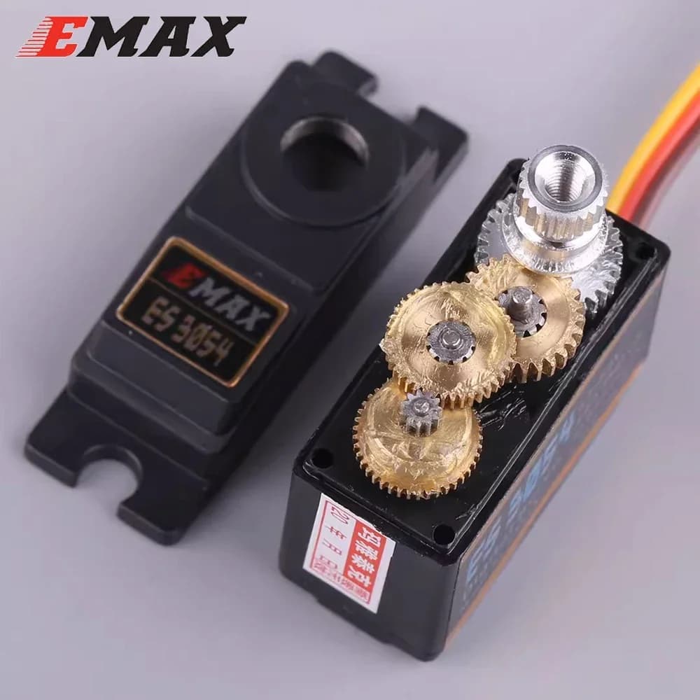 Servo Digitale Emax ES3054 3054 4.8-6.0V 3.5kg 23T con Ingranaggi in Metallo, Connettore Futaba JR per Aeromodelli RC FPV, Accessorio per Elicotteri