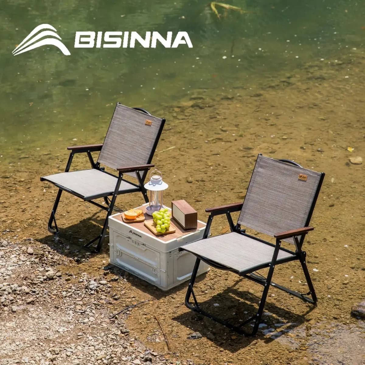 BISINNA Sedia pieghevole portatile Sedie da campeggio antimacchia facili da riporre Impermeabili per esterni per viaggi in spiaggia e sedia da pesca
