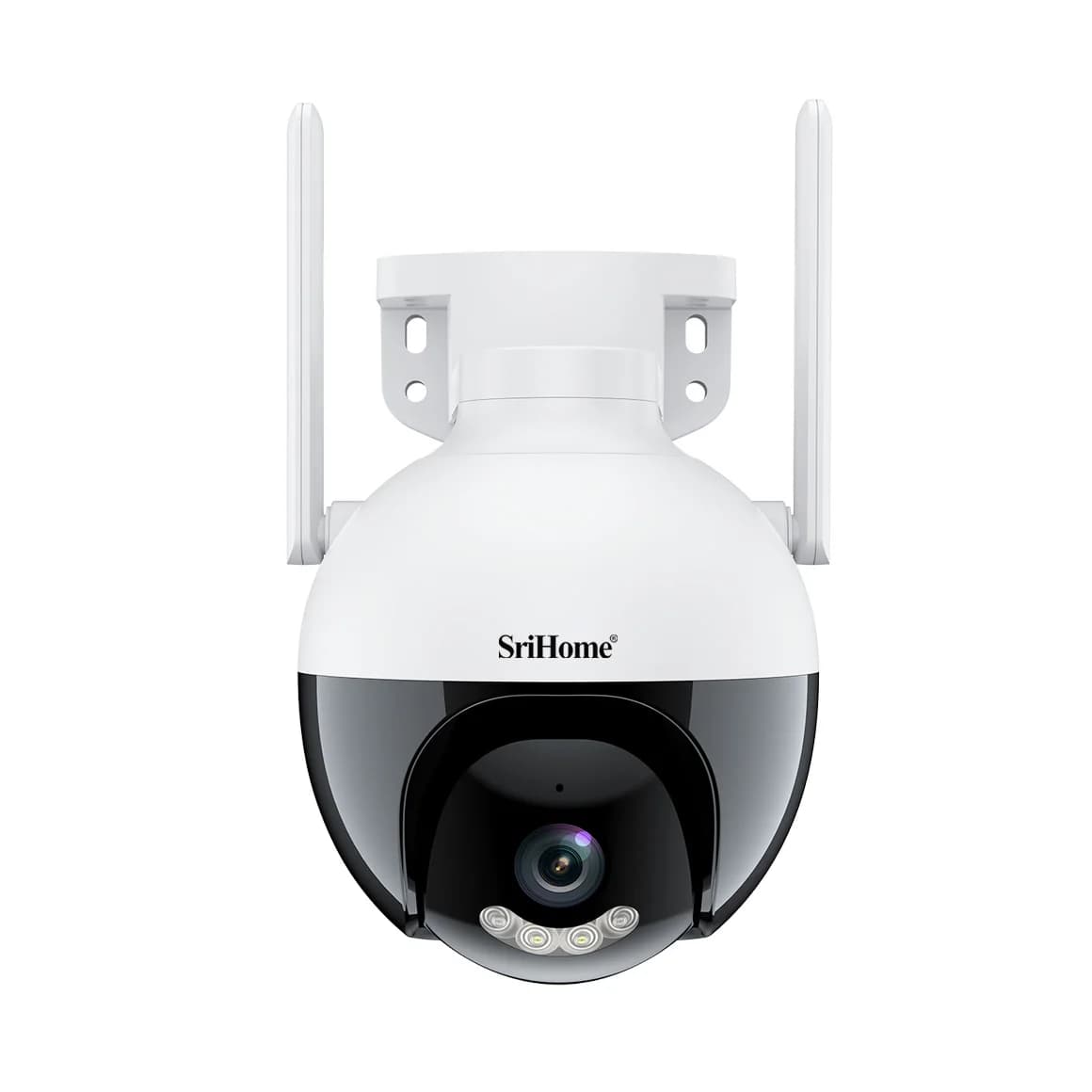Telecamera IP Dome Wireless Srihome APP SH045 2MP 1080P WIFI a Colori Completi PTZ per Sicurezza Domestica e Monitoraggio Bambini con Rilevamento Umanoide AI