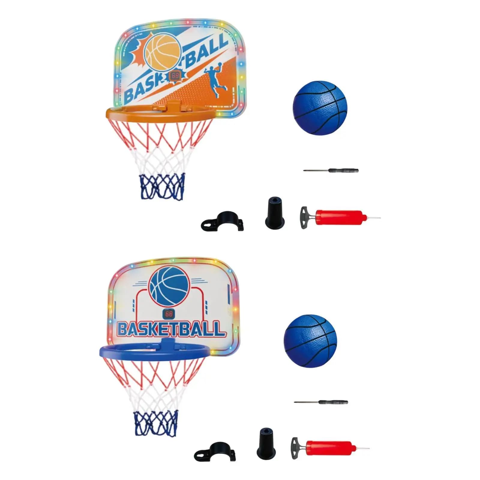 Portable PVC Basketball Basket, Children's Sports Equipment, Indoor Game, Training, Birthday Gift