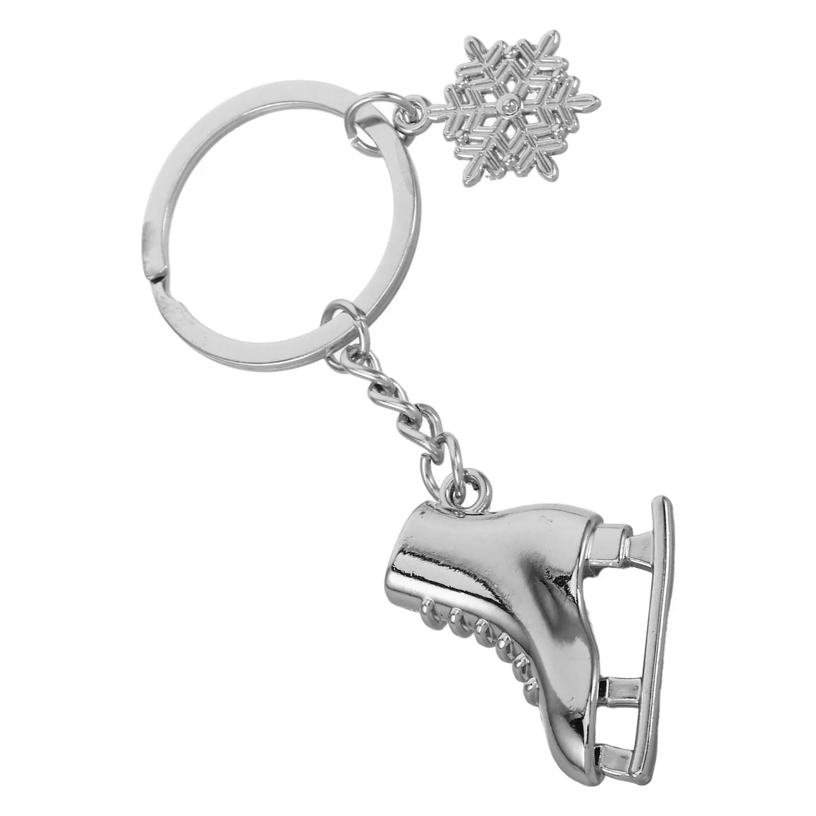 Portachiavi Realistico a Forma di Pattino da Ghiaccio in Metallo, Miniatura per Pattinatori e Amanti del Hockey, Accessorio per Pattinaggio su Ghiaccio