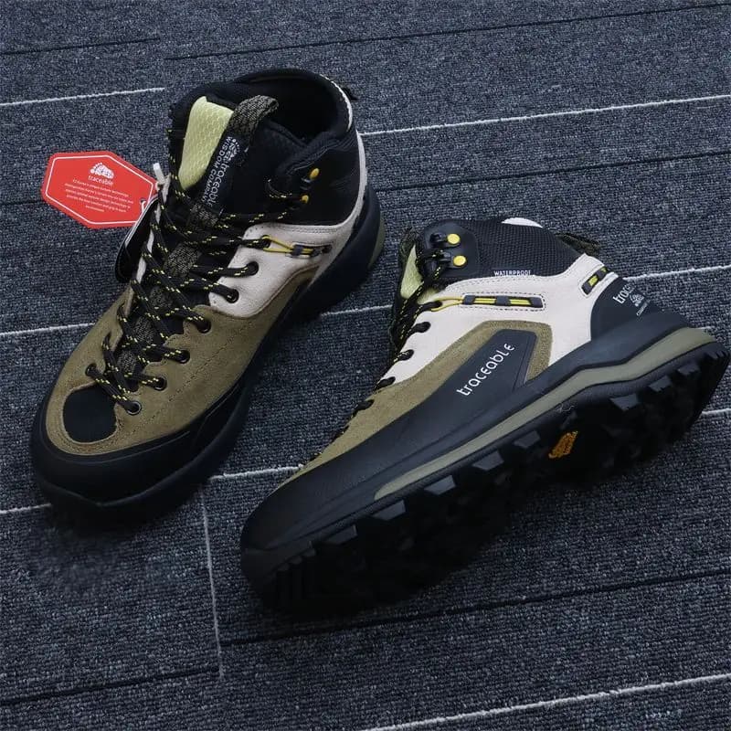 Original Brand Comfortable Mid-Top Mountaineering Boots Top Quality Wearable Fishing Shoe Unisex Anti Slip Outdoor Hiking Shoe