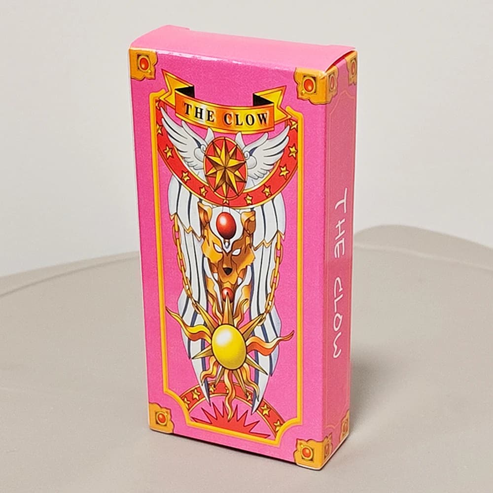 Mazzo di tarocchi Cardcaptor Sakura - Set completo di 56 carte 11x5,5 cm | Edizione Sakura rosa per fan e cosplay