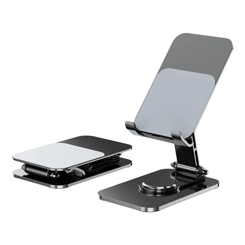 Universal Metal 360° Rotatable Phone Tablet Stand Portable Foldable Desktop Bracket Holder For iPhone Samsung Xiaomi iPad Air
