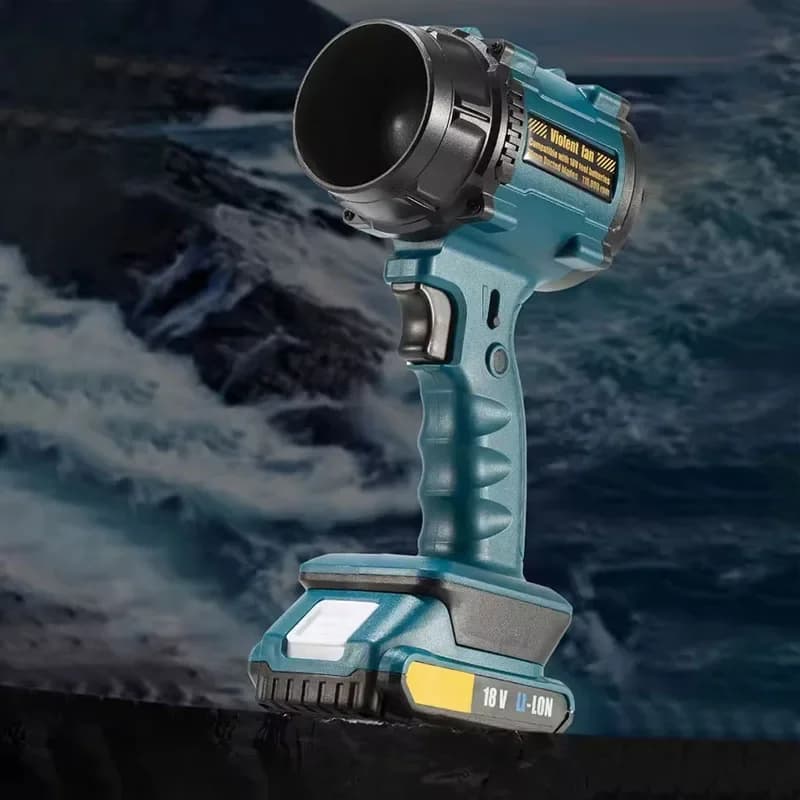 Ventilatore Turbo Jet F018 con Motore Brushless, Soffiatore d'Aria Elettrico Ricaricabile per Pulizia Casa e Ufficio