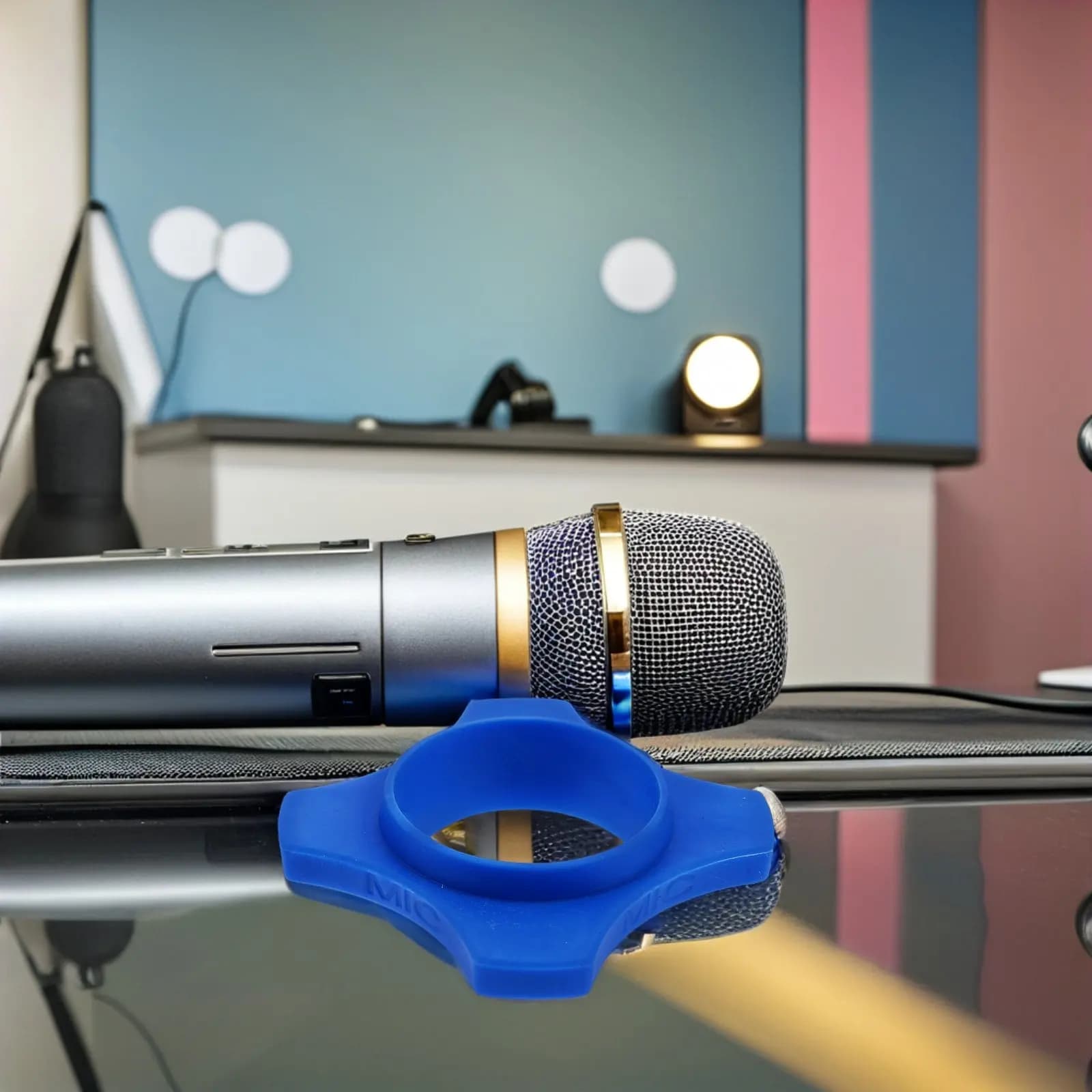 16 Pezzi Anelli in Gomma Anti-Rotolamento per Microfono, Protezione Antiurto e Antiscivolo per Microfoni Wireless Portatili, per KTV e Performance sul Palco