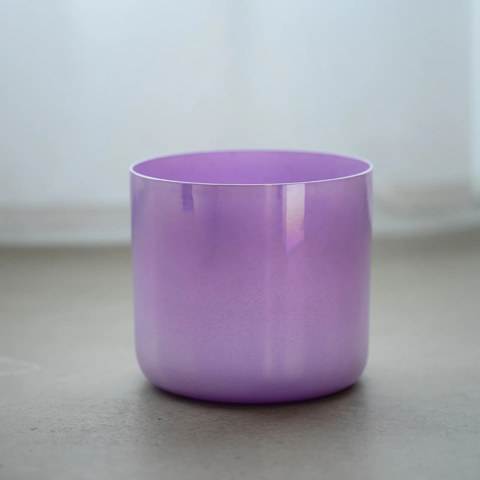 STAR LINKUP 6 Inch F Note Purple Clear Cosmic Light Quartz Crystal Singing Bowl for Meditation Sound Healing with Suede Stick