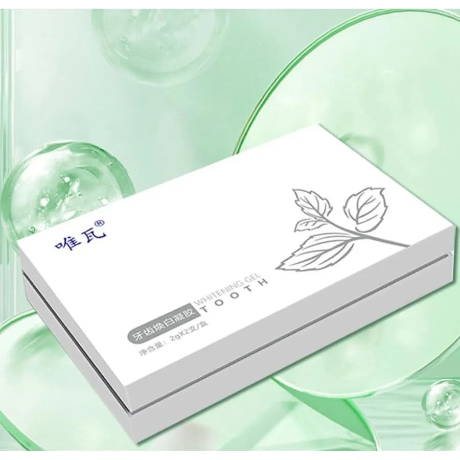 Agente sbiancante dentale, gel sbiancante per denti 2g/pz, 2 pz/scatola, cura domestica dopo la clinica, sbiancamento denti/schiarimento denti gialli