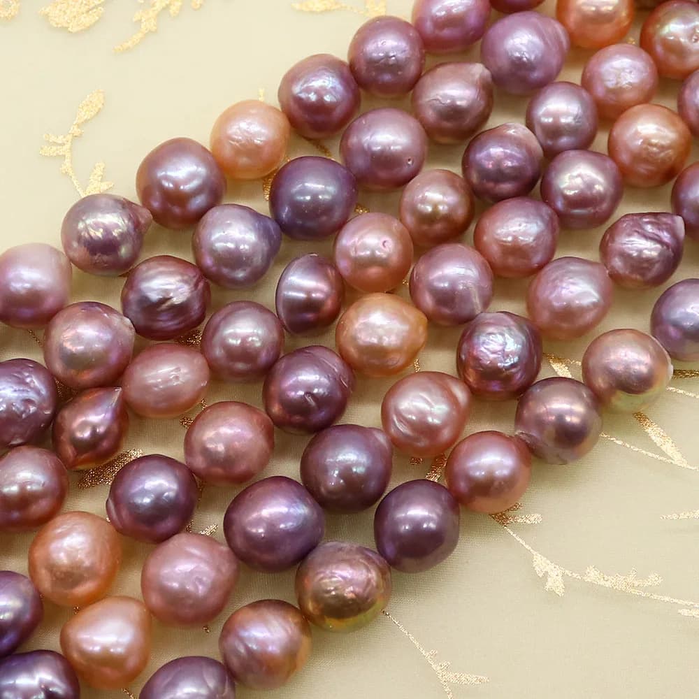 Perle barocche d'acqua dolce naturali Perle Edison Perline sfuse per ciondoli fai-da-te Bracciale Collana Orecchini Creazione di gioielli Accessori