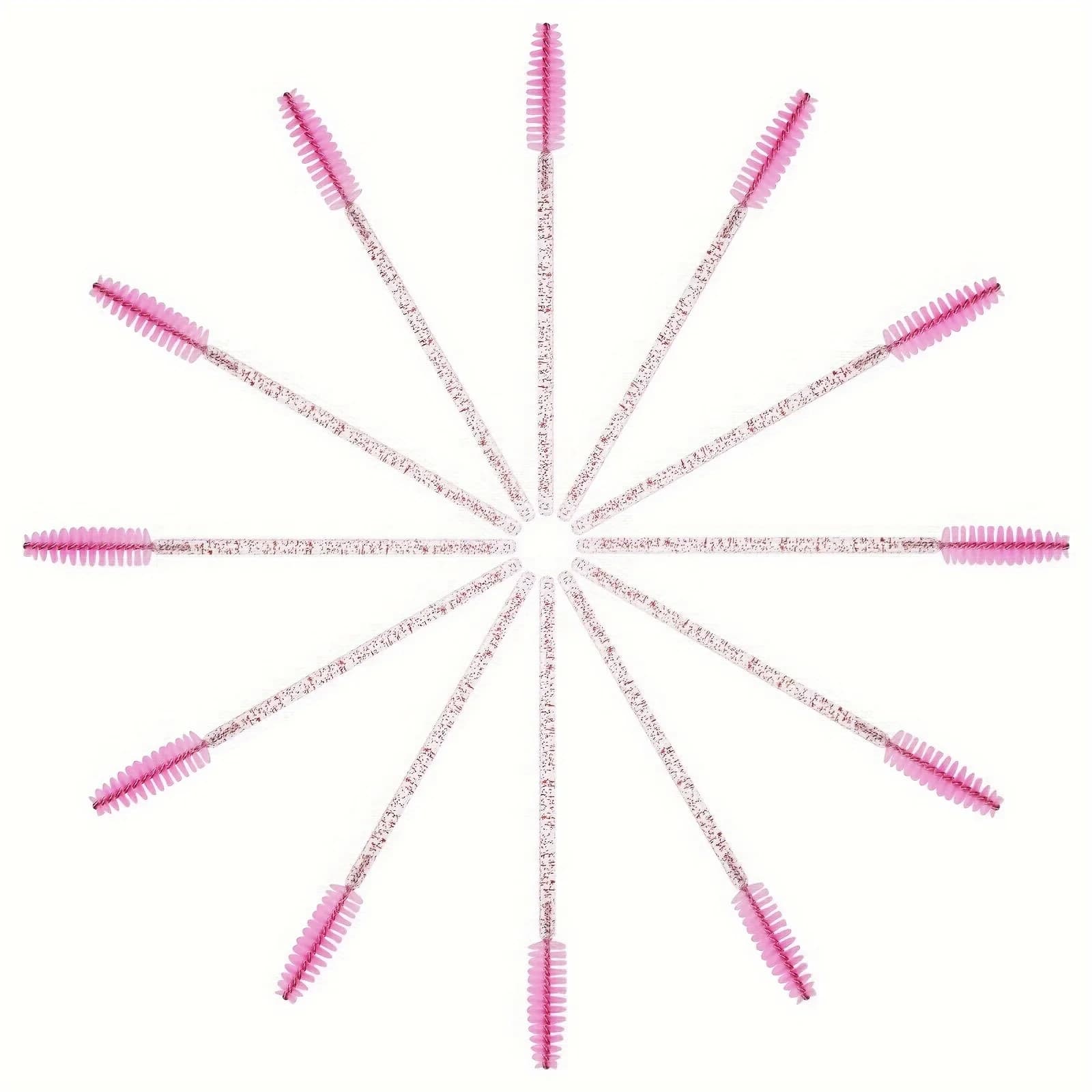 50 eyelashes and eyebrow brushes, easy application of eyelashes and eyelash extension, eyelash brush, creaking