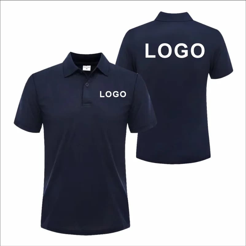 Customized Logo Polo Shirt Casual Company Brand Group Logo Clothing Lapel Short Sleeve Polo Shirts Work Clothes Print Business