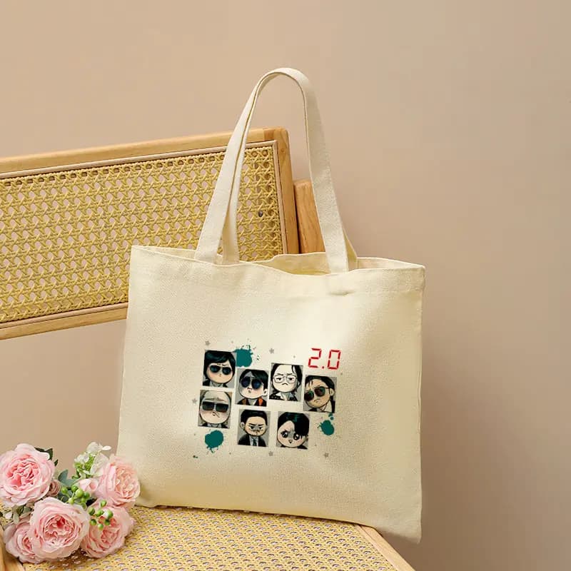 Arirang 2.0 World Tour 2026 Kpop Fan Gift Tote Bag Fashion Beige Shoulder Bag Art Reusable Grocery Bags for Women Shipping Bag
