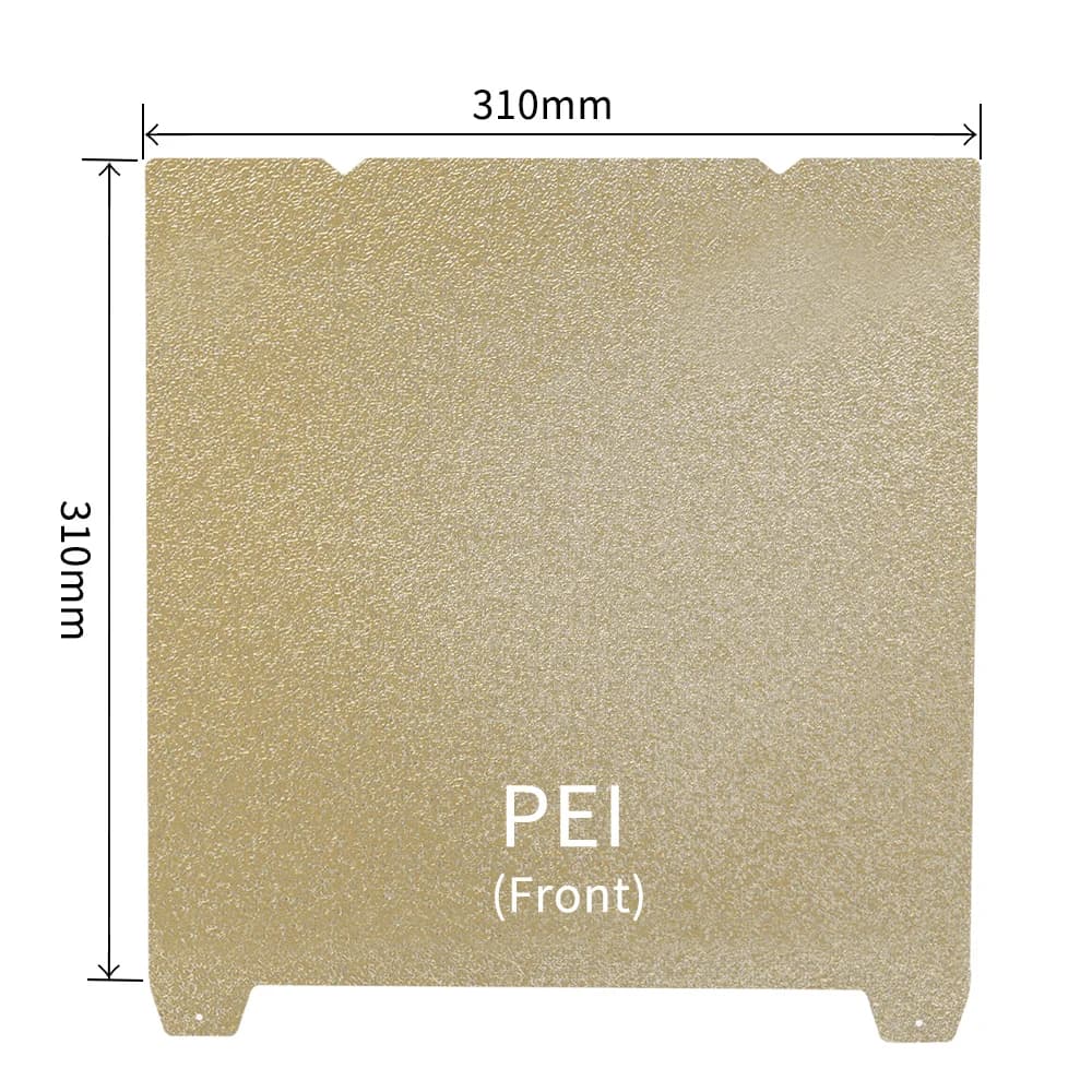 Structured PEI sheet on both sides muslimex 310x310mm for CR-10 CR-10S Sidewinder X1/X2 3d pritner hot bed textured surface construction plate
