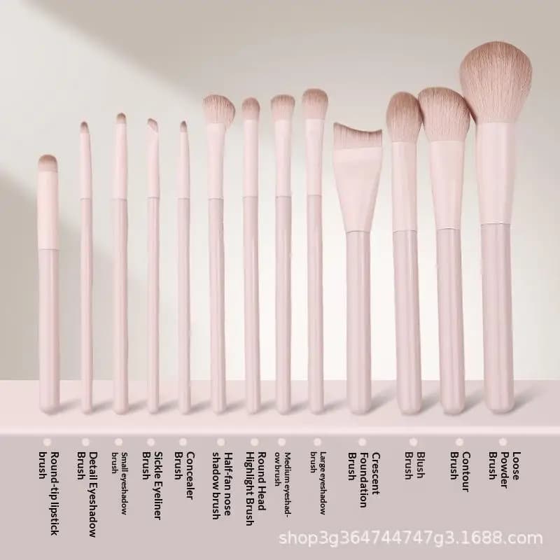 13 pezzi set di pennelli per trucco professionale correttore fard in polvere ombretto evidenziatore fondotinta kit di strumenti di bellezza cosmetica