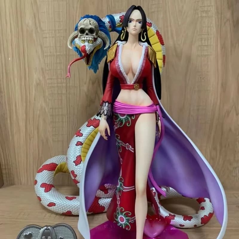 Statua GK One Piece Boa Hancock, Figura da Collezione Anime, Decorazione per Scrivania e Auto, Regalo per Fan di Anime e Manga