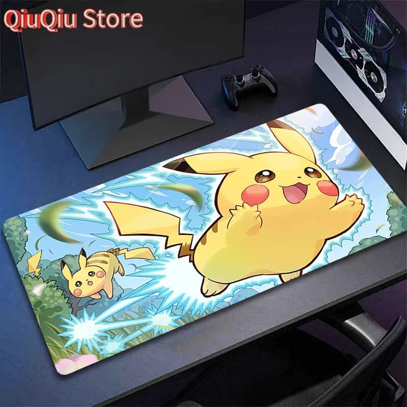 Tappetino per mouse Tappetini per mouse Pokemon Gamer Tappetino per mouse da gioco grande Tappetino per tastiera grande Tappetino da scrivania impermeabile per tappetini per mouse per computer portatile