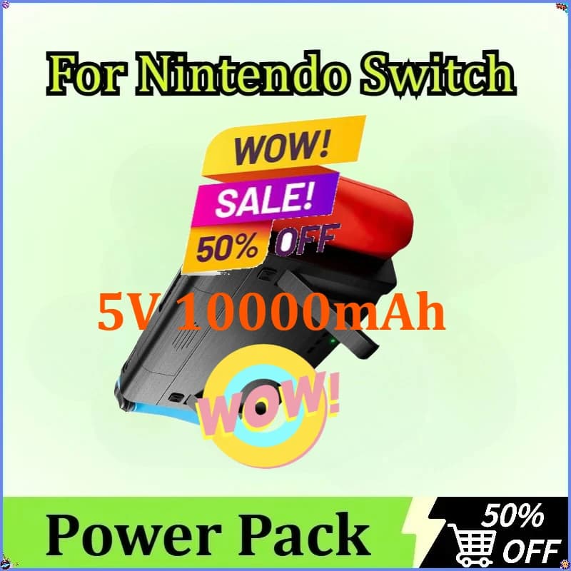 5V 10000mAh Per Nintendo Switch LCD e Switch OLED Custodia per caricabatterie di backup PD Ricarica rapida Batteria esterna Power Bank