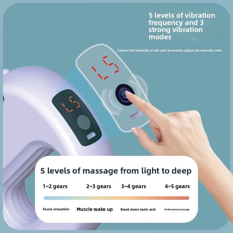 Fascia Ring Gun Fat Rejection Machine Thin Belly Household Lazy Waist Abdominal Fat Rejection Massage Whole Body