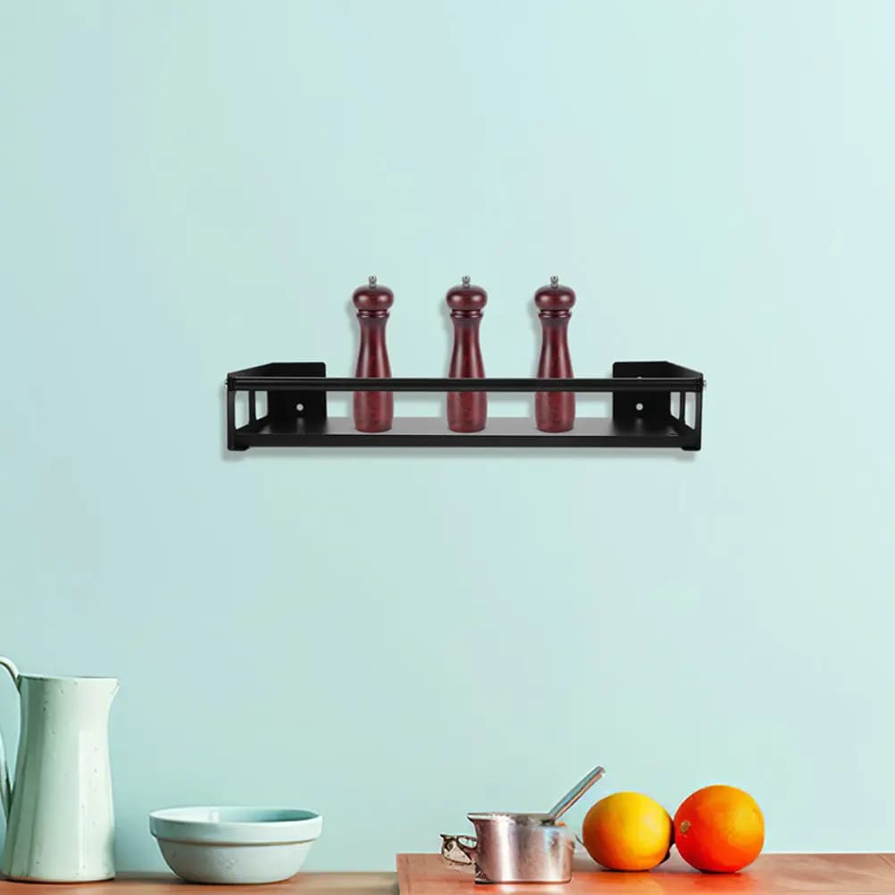Portaspezie da Parete in Acciaio Inox, Organizzatore per Cucina, Scaffale Salvaspazio per Casa, Bagno e Cucina