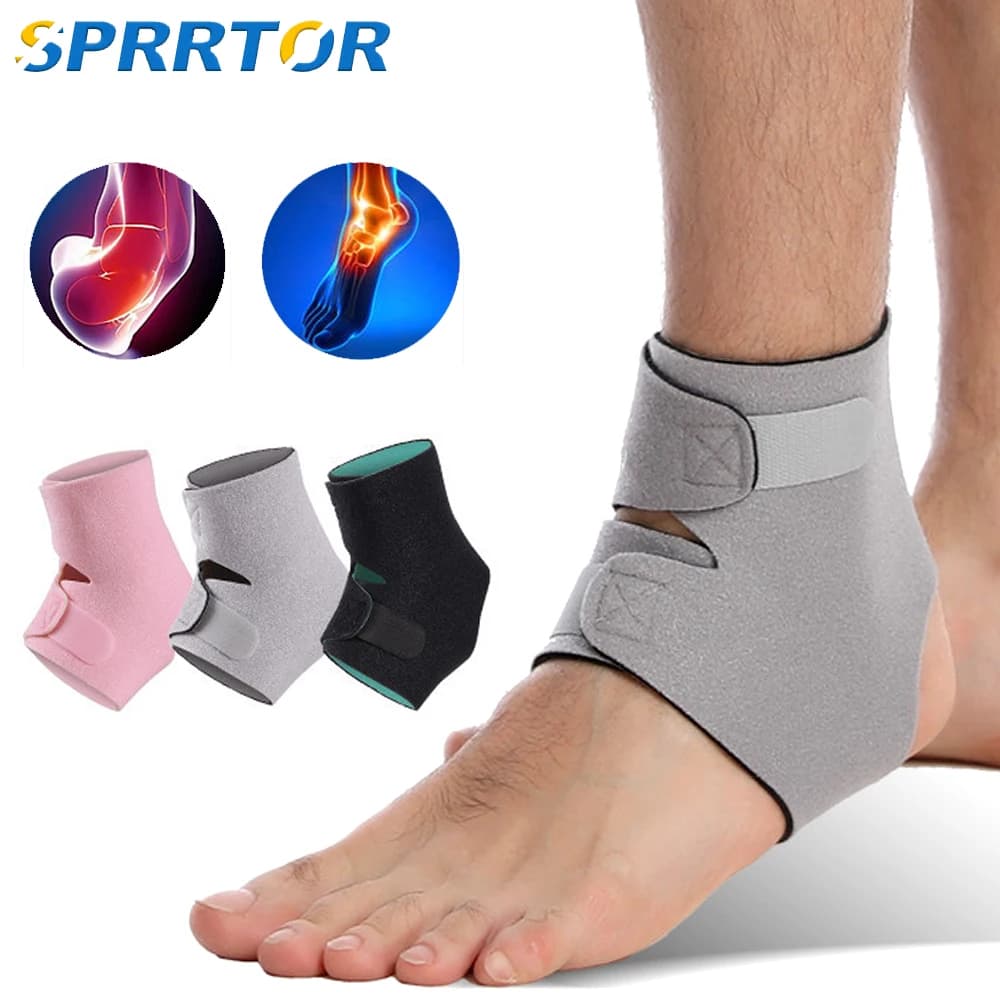 1 pz regolabile tendine della caviglia tutore di compressione sport supporto del piede stabilizzatore avvolge per la prevenzione e la protezione degli infortuni per gli distorsioni